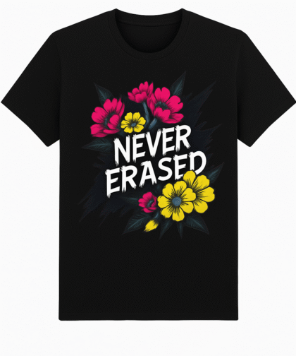 Unisex Never Erased Floral Print T-Shirt
