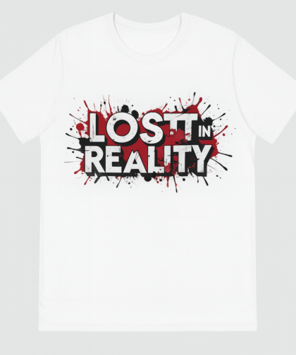 White Lost in Reality Graphic Tee