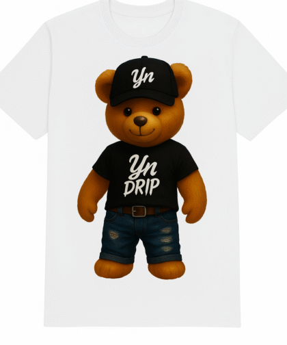 YN Drip Streetwear Graphic Bear T-shirt